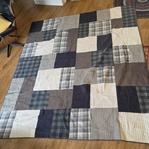 Woolrich "Winter Hills" Patchwork Quilt – 100% Cotton, Rustic Lodge Style